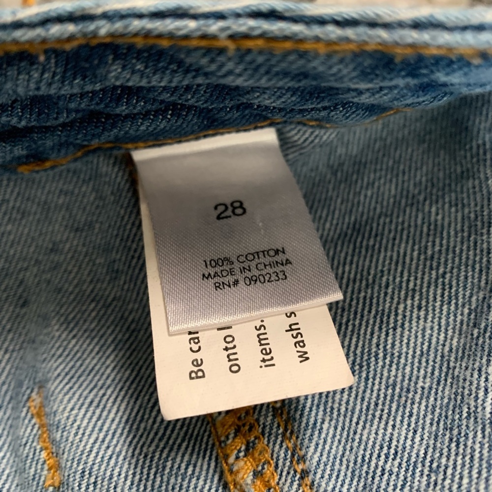 Kendall & Kylie ๐ฏ% Cotton Denim Button Down Skirt size 28 - Picture 15 of 16